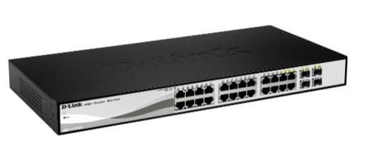 D-Link DGS-1210-26 netværksswitch Managed L2 Gigabit Ethernet (10/100/1000) 1U sort, grå Sort, Grå