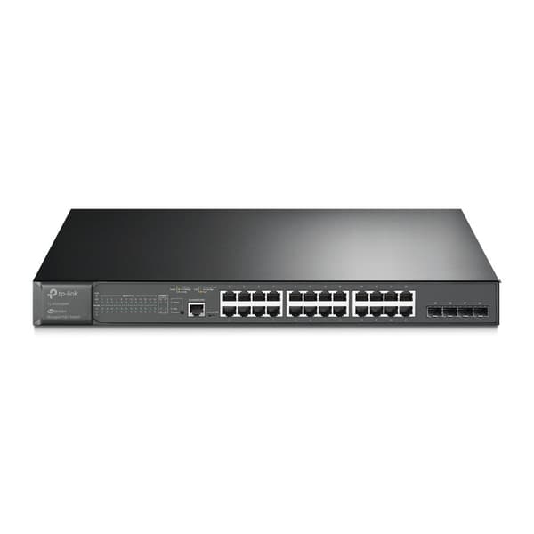 TP-Link TL-SG3428MP - Verkkokytkin - Hallittu - PoE musta