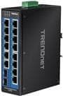 Miniatyrbild 1 av 6: TRENDnet Industrial Switch 16Port Gbit DIN-Rail, TI-G162, svart