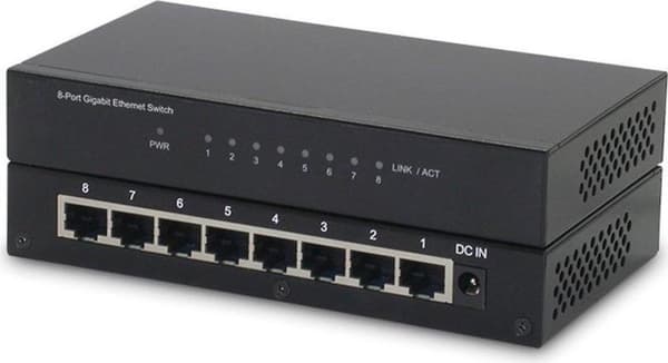 ROLINE Secomp 21.14.3521 Gigabit Ethernet (10/100/1000) musta