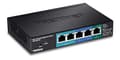 Miniatyrbild 1 av 6: TRENDnet TPE P521ES - Switch - Smart - 1 x 10/100/1000 (PoE+ ingång) + 2 x 10/100/1000 (PoE) + 2 x 10/100/1000 - Desktop - PoE+ (18 W) (TPE-P521ES) )