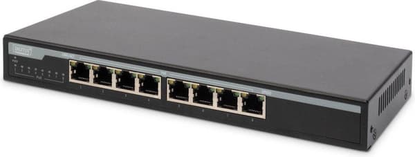 Digitus DN-95340 nätverksswitch Unmanaged Gigabit Ethernet (10/100/1000) Power over Ethernet (PoE) Svart Svart