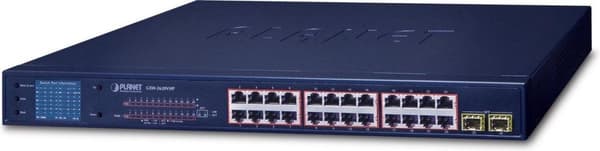 PLANET GSW-2620VHP Nätverksswitch Unmanaged Gigabit Ethernet (10/100/1000) Power over Ethernet (PoE) 1U Blå Blå