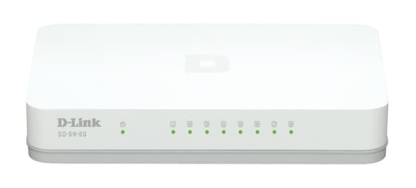 D-Link GO-SW-8G - Switch - uadministreret Hvid