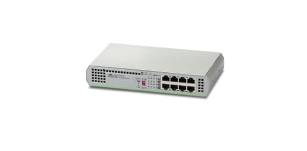 Allied Telesis AT-GS910/8E-50 Unmanaged Gigabit Ethernet (10/100/1000) Grå Grå