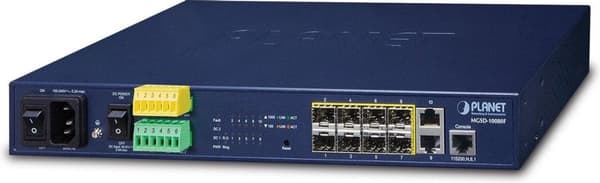 PLANET MGSD-10080F verkkokytkin, hallittu L2+ Gigabit Ethernet (10/100/1000) 1U sininen Sininen
