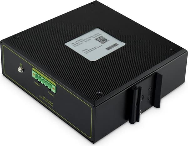 DIGITUS DN-651109 - Switch - uadministreret - 4 x 10/100/1000 (PoE+) + 2 x Gigabit SFP (Uplink) - DIN-skinne monteres - PoE+ - DC strøm (DN-651109) Sort
