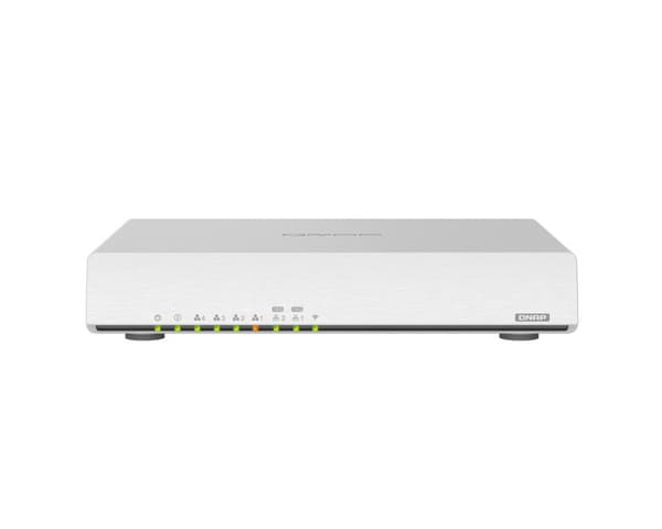 QNAP QHora-301W - Trådløs router - switch med 6 porte - 10 GigE, 802.11ax - 802.11a/b/g/n/ac/ax - dual-band (QHORA-301W)