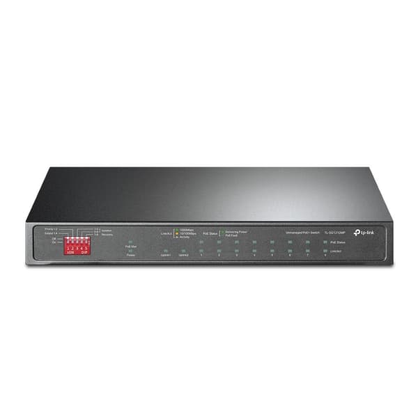 TP-LINK TL-SG1210MP Network Switch Unmanaged Gigabit Ethernet (10/100/1000) Power over Ethernet (PoE) Svart