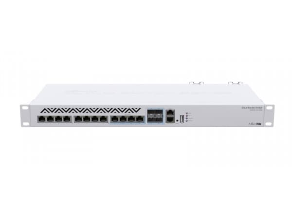 MikroTik Cloud Router Switch CRS312-4C+8XG-RM - Switch - L3 - Administrerad - 12 x 10 Gigabit Ethernet + 4 x kombo 10 Gigabit SFP+ - rackmonterbar -