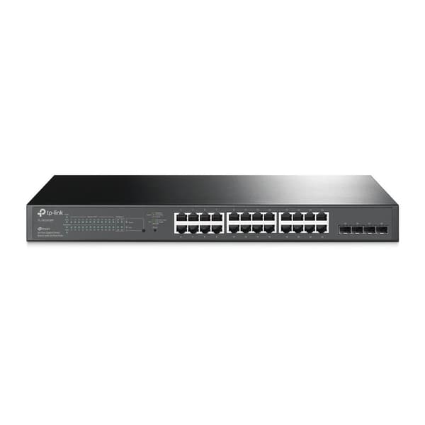 TP-LINK TL-SG2428P - Verkkokytkin - PoE - Musta musta