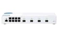 Miniatyrbild 1 av 9: QNAP QSW-M408S - Switch - hanterad - 8 x 10/100/1000 + 4 x 10 Gigabit SFP+ - Desktop