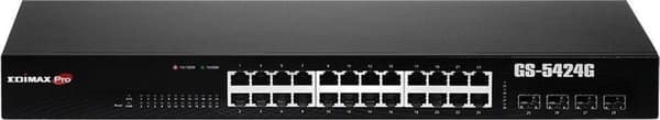 Edimax GS-5424G verkkokytkin Hallittu Gigabit Ethernet (10/100/1000) 1U musta musta
