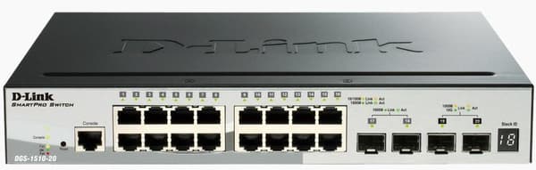 D-Link DGS-1510-20 - Switch Svart