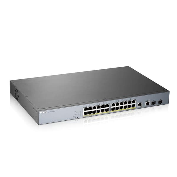 Kytkin ZyXEL GS1350-26HP-EU0101F 24 Gb 375W 26 porttia harmaa Harmaa