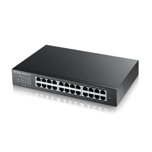 Zyxel GS1900-24E-EU0103F Network Switch Managed L2 Gigabit Ethernet (10/100/1000) 1U Svart (GS1900-24E-EU0103F)