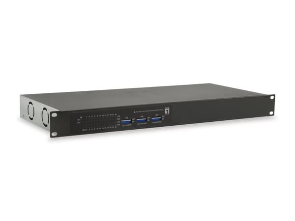 LevelOne FGP-2601W150 - Kytkin - 24 x 10/100 (PoE+) + 2 x 10/100/1000 - Pöytäkone, telineeseen asennettava - PoE+ (FGP-2601W150) musta