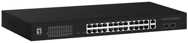 LevelOne GEP-2841 Network Switch Managed L2 Gigabit Ethernet (10/100/1000) Power over Ethernet (PoE) 1U Sort (GEP-2841) Sort