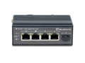 Miniatyrbild 1 av 4: LevelOne 5-portars Gigabit Industrial Switch - DIN-Schiene - -30°C till 65°C - Gigabit Ethernet (10/100/1000) - Vollduplex - Power over Ethernet (PoE)