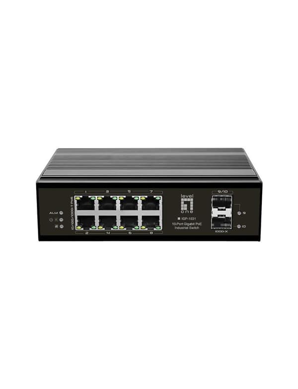 LevelOne IGP-1031 Network Switch Gigabit Ethernet (10/100/1000) Power over Ethernet (PoE) Svart (IGP-1031) Svart