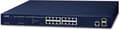 Miniatyrbild 1 av 4: PLANET GS-4210-16T2S Network Switch Managed L2/L4 Gigabit Ethernet (10/100/1000) 1U Blå