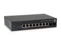 Pikkukuva 1 / 6: LevelOne GEP-1051 - Kytkin - Smart - 8 x 10/100/1000 (PoE+) + 2 x Gigabit SFP - Pöytäkone, telineeseen asennettava - PoE+ (70 W) (GEP-1051)