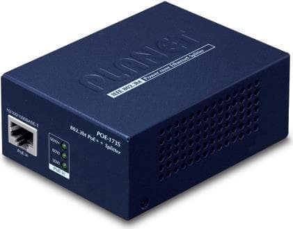 PLANET POE-173S - IEEE 802.3, IEEE 802.3ab, IEEE 802.3at, IEEE 802.3bt, IEEE 802.3u - 10/100/1000Base-T(X) - musta - PoE - 48 - 56 V - 48 - 56 V POE-1