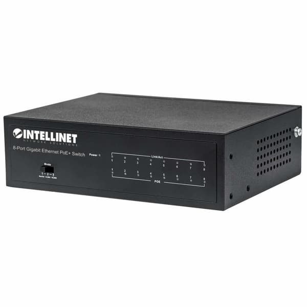 Intellinet 561204 netværksswitch Managed Gigabit Ethernet (10/100/1000) Power over Ethernet (PoE) Sort