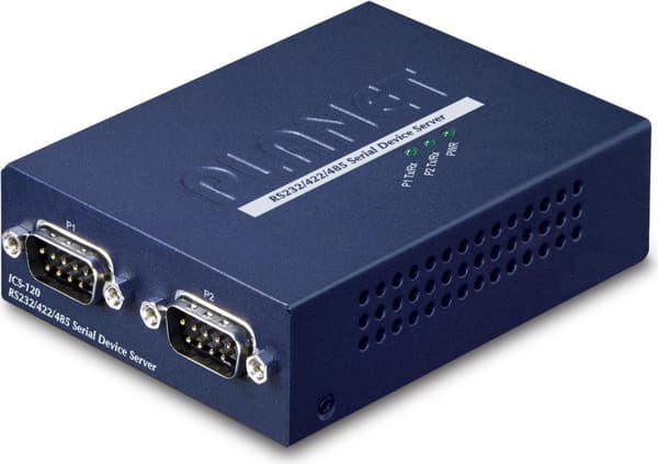 PLANET 2-Port RS232/422/485 Seriel - 5,5 mA - 97 x 70 x 26 mm - 189 g - -10 - 60 °C - -10 - 70 °C - Blå (ICS-120) Blå