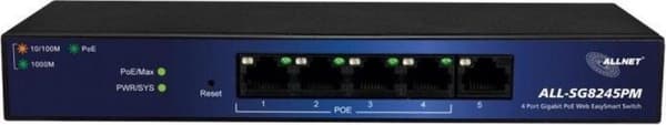 ALLNET ALL-SG8245PM nätverksswitch Managed L2 Gigabit Ethernet (10/100/1000) Black Power over Ethernet (PoE)