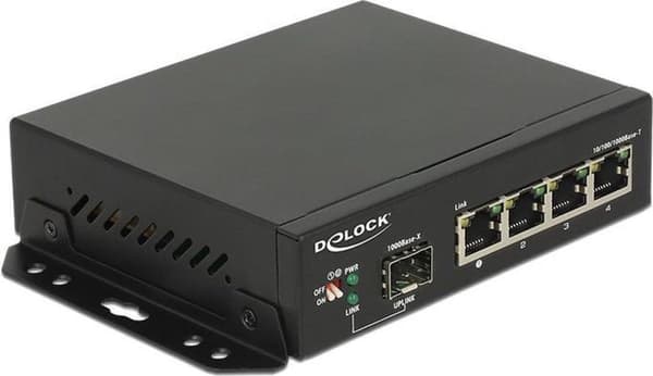 DeLOCK 87704 netværksswitch Gigabit Ethernet (10/100/1000) Sort