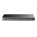 Pikkukuva 2 / 2: TP-LINK 16-P.GIGABIT EASY SMART SWITCH 16-porttinen Gigabit Easy Smart Switch, 16 Gigabit RJ45-porttia, pöytätietokoneen teräskotelo, MTU/portti/tagip