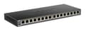 Pikkukuva 1 / 3: D-Link DGS 1016S - Kytkin - hallitsematon - 16 x 10/100/1000 - Pöytäkone - Tasavirta (DGS-1016S/E)