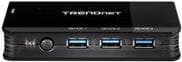 TRENDnet TK-U404 - Hub - 4 x USB 3.1 (til pc'er) + 4 x USB 3.1 (til enheder) - Desktop