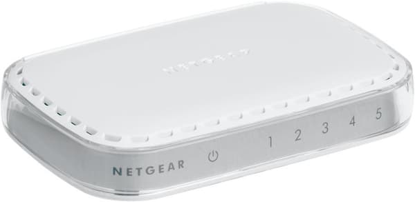 NETGEAR GS605v4 - switch - ikke-administreret - 5 x 10/100/1000 - desktop (GS605-400PES) Hvid