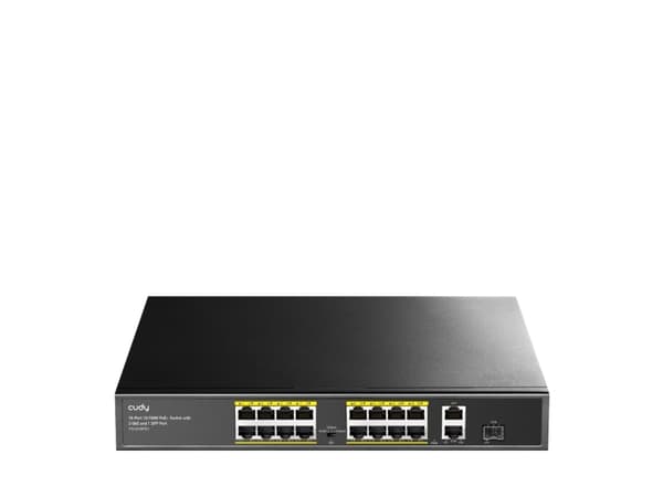 Cudy FS1018PS1, Fast Ethernet (10/100), Power over Ethernet -tuki, Telineasennus Harmaa