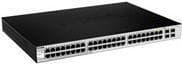 D-Link Web Smart DGS-1210-48 - Switch - administreret - 48 x 10/100/1000 + 4 x Delt SFP - Desktop Sort