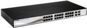 D-Link Web Smart DGS-1210-24 - Switch - hanterad - 24 x 10/100/1000 + 4 x delad SFP - Desktop Svart
