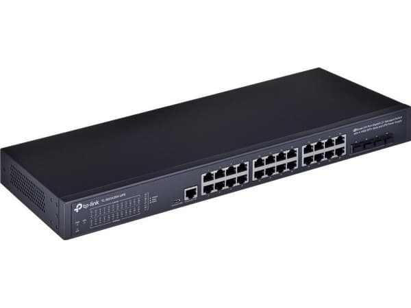 TP-Link JetStream TL-SG3428X-UPS, Håndtert, L2+/L3, Gigabit Ethernet (10/100/1000), Rack-montering, 1U