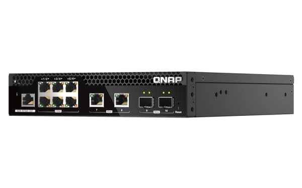 QNAP Web Managed Series - Switch - halv bredd, lager 2 - Administrerad - rackmonterbar