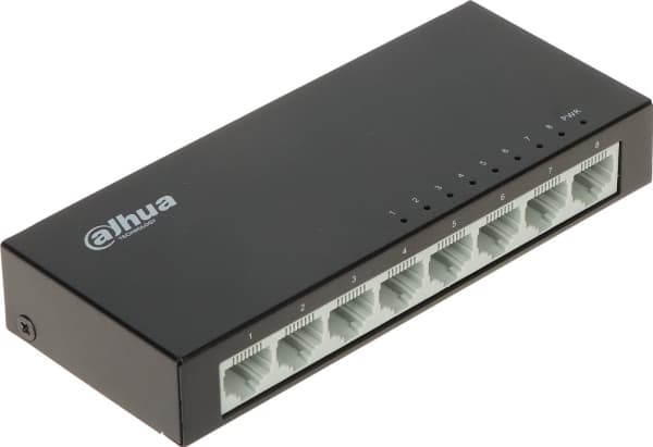Dahua Technology Access PFS3008-8ET-V2, Ohanterad, L2, Fast Ethernet (10/100), Monteringsbar på väggen