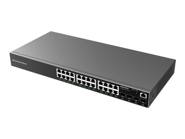 Grandstream Networks GWN7803, Hallittu, L2+, Gigabit Ethernet (10/100/1000), Telineasennus musta