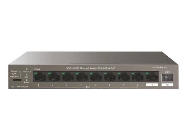 Tenda - Switch - Styrt - 8 + 2 + 1 Grå