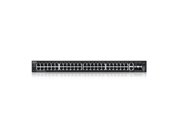 Zyxel XGS2220 Series XGS2220-54 - Switch - L3-åtkomst, NebulaFLEX Cloud - Administrerad - 48 x Gigabit Ethernet + 6 x 10 Gigabit (överordnad länk) -