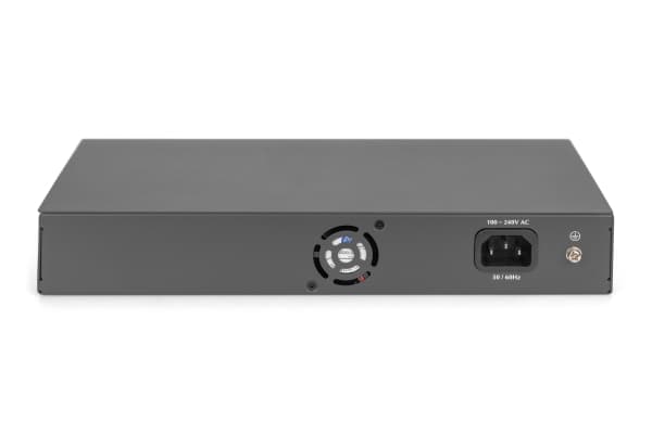 Digitus DN-95358, obemannad, Gigabit Ethernet (10/100/1000), full duplex, rackmontering, 1U