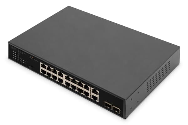 Digitus DN-95358, obemannad, Gigabit Ethernet (10/100/1000), full duplex, rackmontering, 1U