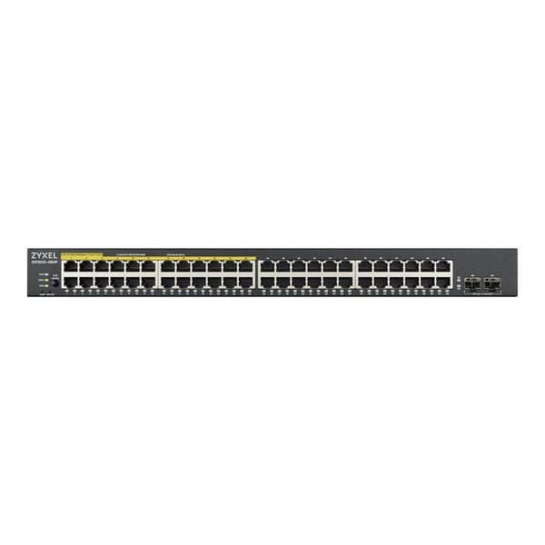 Switch - Zyxel - 48p Gbe 24PoE - L2 Smart - 48 portar RJ-45 - Rack