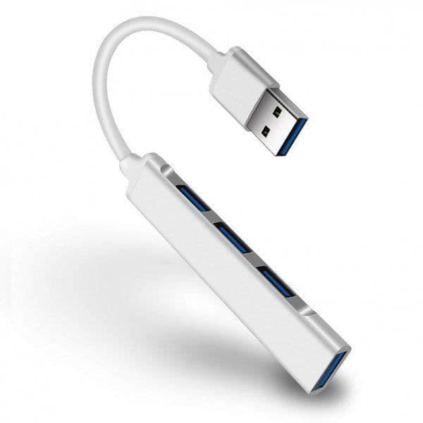 Ibox usb hub 4-dörrars usb 3.0 + 3x usb 2.0 slim argento [iuh3fas] - 5903968680312