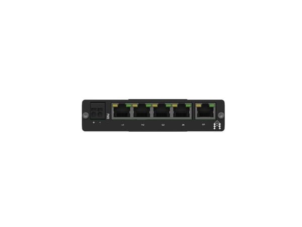 Teltonika TSW010 - Switch - 5 x 10/100 - DIN-skenmonterbar - Passiv PoE