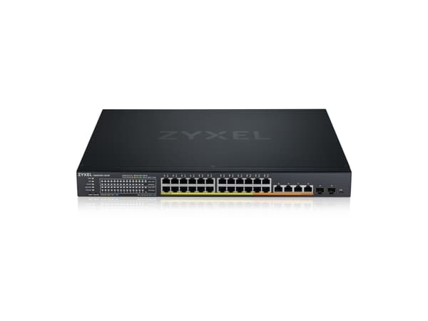 Zyxel XMG1930 Series XMG1930-30HP - Switch - hanterat, NebulaFLEX-moln - L3 Lite - smart - 20 x 100/1000/2.5G (PoE+) + 4 x 100/1000/2.5G (PoE++) + 4